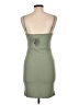 Forever 21 Solid Green Cocktail Dress Size L - photo 2