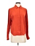 Assorted Brands 100% Silk Orange Long Sleeve Silk Top Size S - photo 1