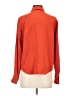 Assorted Brands 100% Silk Orange Long Sleeve Silk Top Size S - photo 2