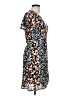 Blue Rain 100% Polyester Print Teal Cocktail Dress Size L - photo 4