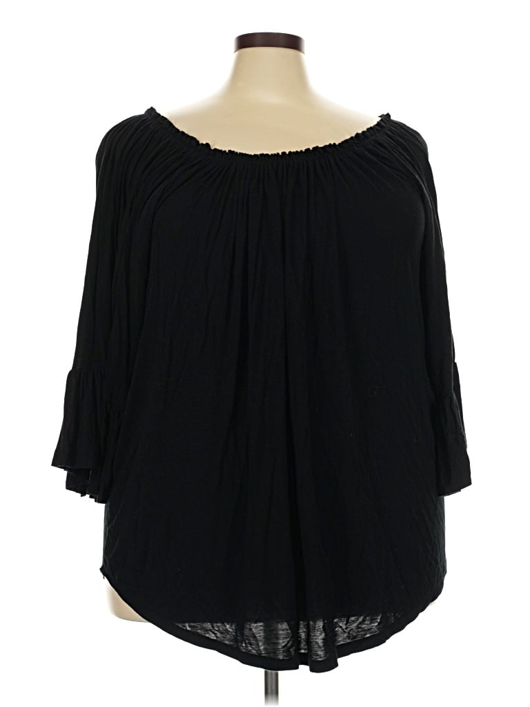Pre-owned Cupio 3/4 Sleeve T-shirt In Black