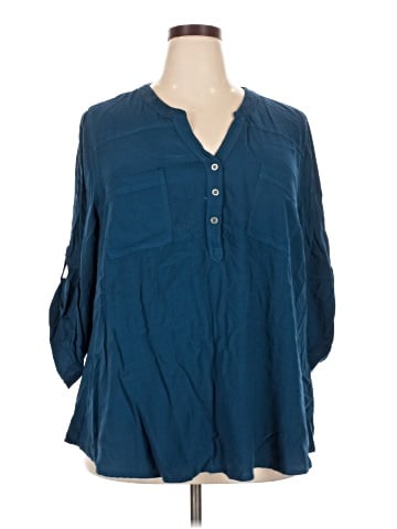 Torrid 3/4 Sleeve Blouse (view 1)