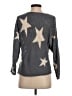 Chelsea & Theodore Stars Gray Pullover Sweater Size XS - photo 2