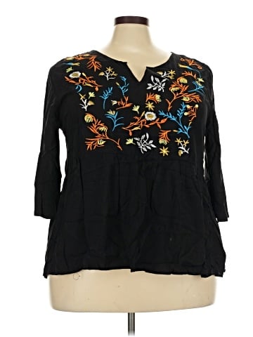 Sunny Leigh 3/4 Sleeve Blouse (view 1)