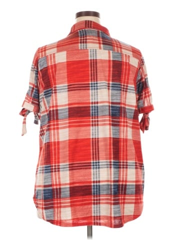 New York Laundry 3/4 Sleeve Button-Down Shirt (view 2)