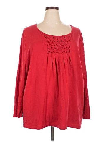 Just My Size Long Sleeve Blouse (view 1)