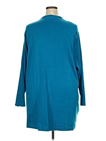 Ulla Popken 3/4 Sleeve Button-Down Shirt (view 2)