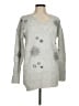 White House Black Market Stars Silver Pullover Sweater Size M - photo 1