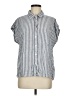 Orvis Stripes Blue Sleeveless Button-Down Shirt Size M - photo 1