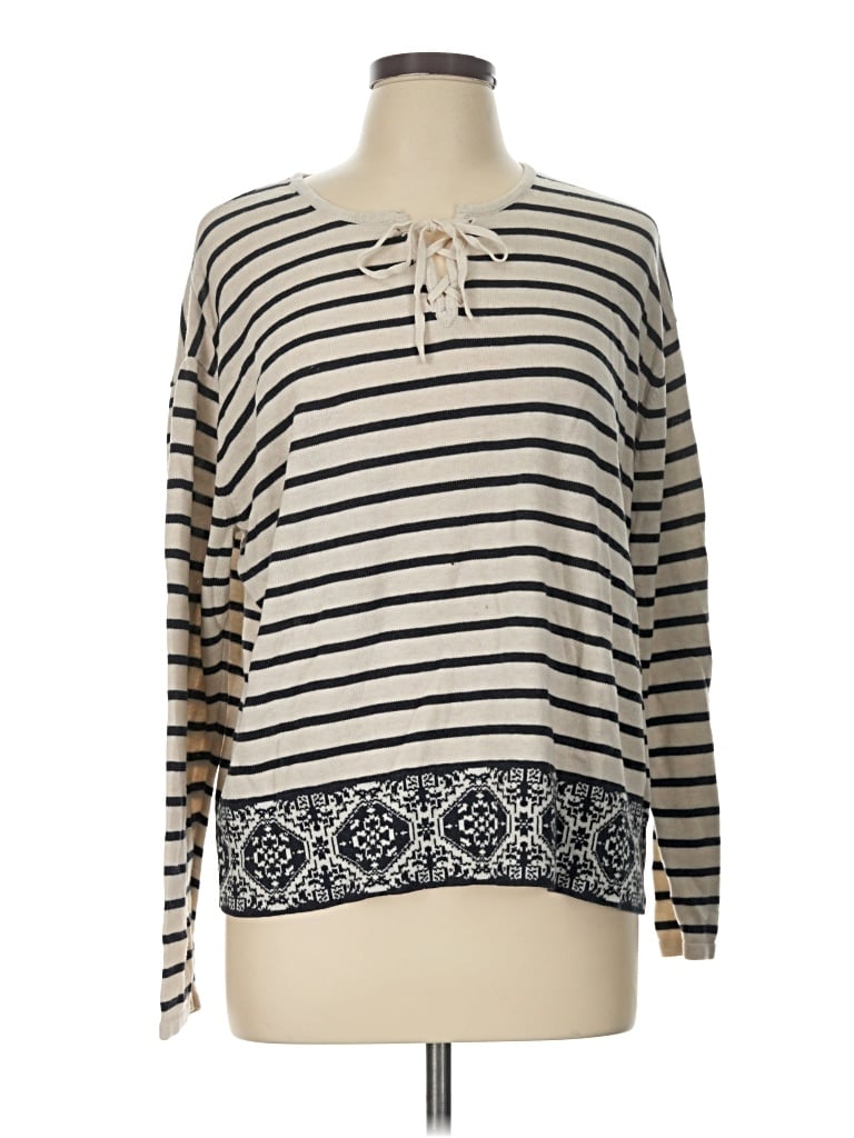 Pre-owned Jjill Pullover Sweater In Ivory