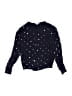 Crewcuts 100% Rayon Polka Dots Black Pullover Sweater Size 6 - 7 - photo 1