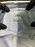 Zara Blue Long Sleeve Button-Down Shirt Size 10 - photo 3