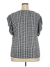 MadRag Gray Short Sleeve Blouse Size 2X (estimated) - photo 2