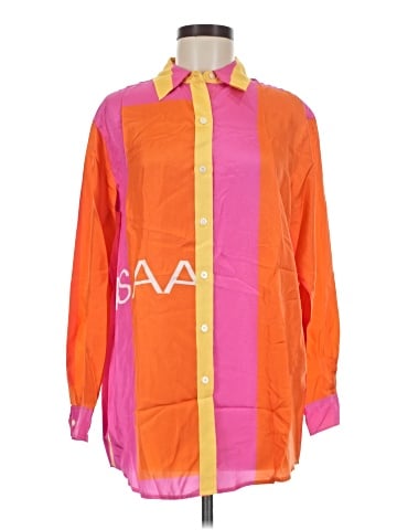 Isaac Mizrahi for Target Long Sleeve Silk Top (view 1)