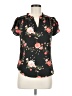 41Hawthorn 100% Polyester Floral Black Short Sleeve Blouse Size XS - photo 1