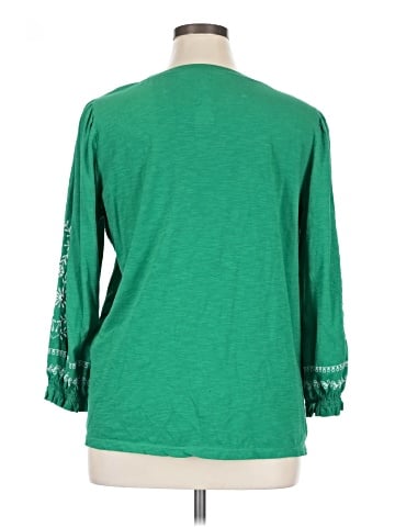 St. John's Bay 3/4 Sleeve Top (view 2)