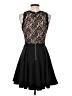 Francesca's 100% Polyester Floral Black Cocktail Dress Size S - photo 2