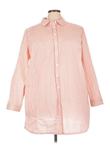 Roaman's Long Sleeve Button-Down Shirt (view 1)