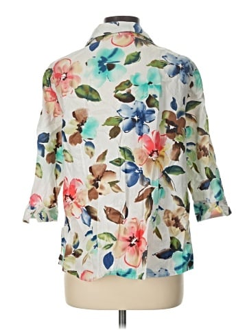 Alala 3/4 Sleeve Button-Down Shirt (view 2)
