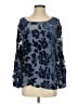 Sundance Blue Long Sleeve Blouse Size S - photo 1