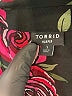 Torrid Hearts Black Long Sleeve Blouse Size 1X Plus (1) - photo 7