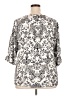 Cathy Daniels 100% Rayon Silver 3/4 Sleeve Blouse Size 2X - photo 2
