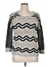 BKE Chevron-herringbone Silver Pullover Sweater Size XL - photo 1