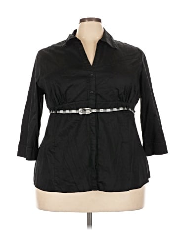 Apt. 9 3/4 Sleeve Button-Down Shirt (view 1)