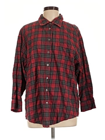 Elizabeth and James Long Sleeve Button-Down Shirt (view 1)