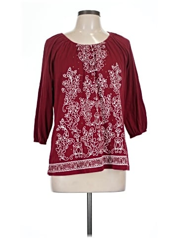 Karen Scott 3/4 Sleeve Blouse (view 1)