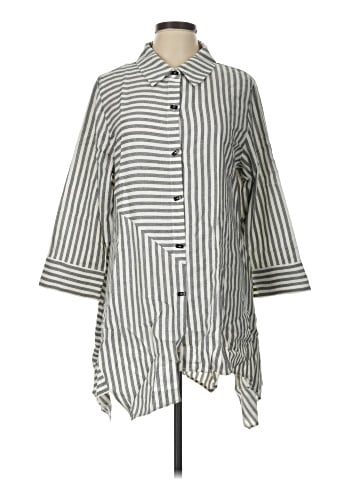 Soft Surroundings 3/4 Sleeve Button-Down Shirt (view 1)