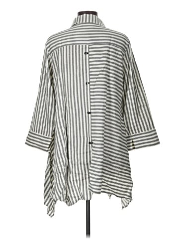 Soft Surroundings 3/4 Sleeve Button-Down Shirt (view 2)