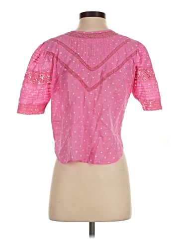 LoveShackFancy Short Sleeve Blouse (view 2)