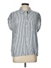 Orvis Stripes Blue Short Sleeve Button-Down Shirt Size L - photo 1