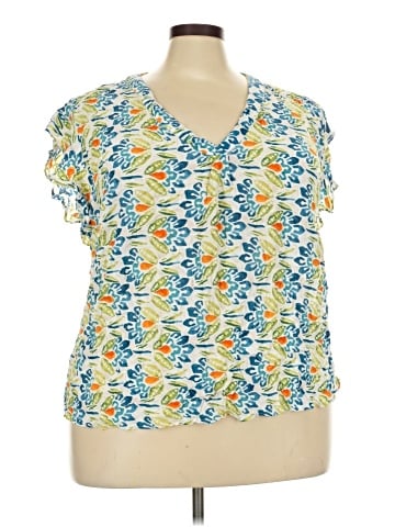 RACHEL Rachel Roy Short Sleeve Blouse (view 1)