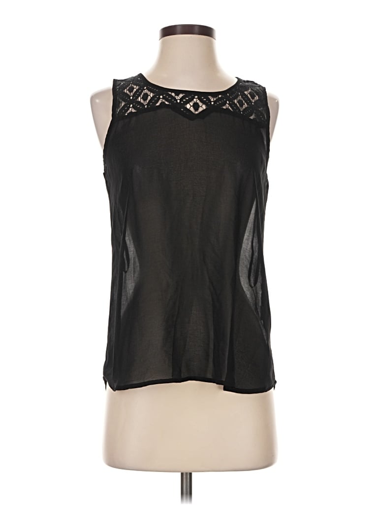 Pre-owned Pearl Sleeveless Blouse In Black