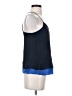 Tibi 100% Silk Blue Sleeveless Top Size 0 - photo 4