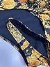 Versace Paisley Gold One Piece Swimsuit Size Med (3) - photo 5