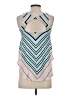 Deletta 100% Cotton Blue Tank Top Size XS - photo 2