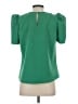 THML Green Short Sleeve Blouse Size S - photo 2