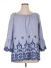 Ruby Rd. Blue 3/4 Sleeve Blouse Size 1X - photo 1
