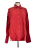 Express 100% Silk Red Long Sleeve Silk Top Size L - photo 1