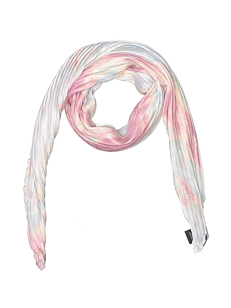 Pre-owned Something Navy Scarf In Pink