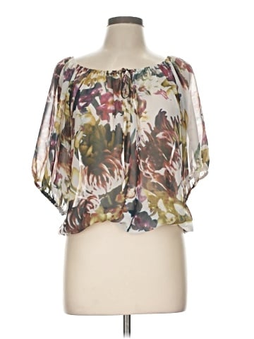 a.n.a. A New Approach Short Sleeve Blouse (view 1)