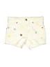 Tractr Hearts Ivory Denim Shorts Size 6X - photo 1