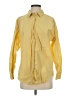 Universal Thread 100% Cotton Solid Yellow Long Sleeve Button-Down Shirt Size S - photo 1