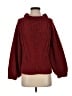 Alya 100% Polyester Solid Burgundy Pullover Sweater Size S - photo 1
