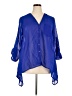 Live 4 Truth 100% Polyester Blue 3/4 Sleeve Blouse Size 2X - photo 1