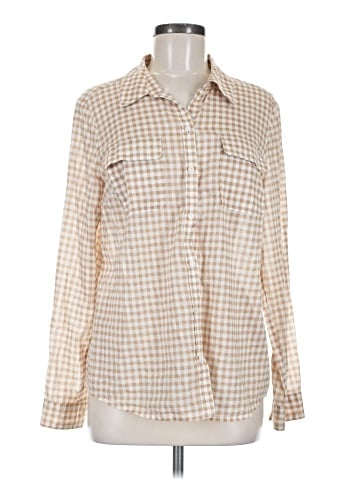 Ann Taylor LOFT Outlet Long Sleeve Button-Down Shirt (view 1)