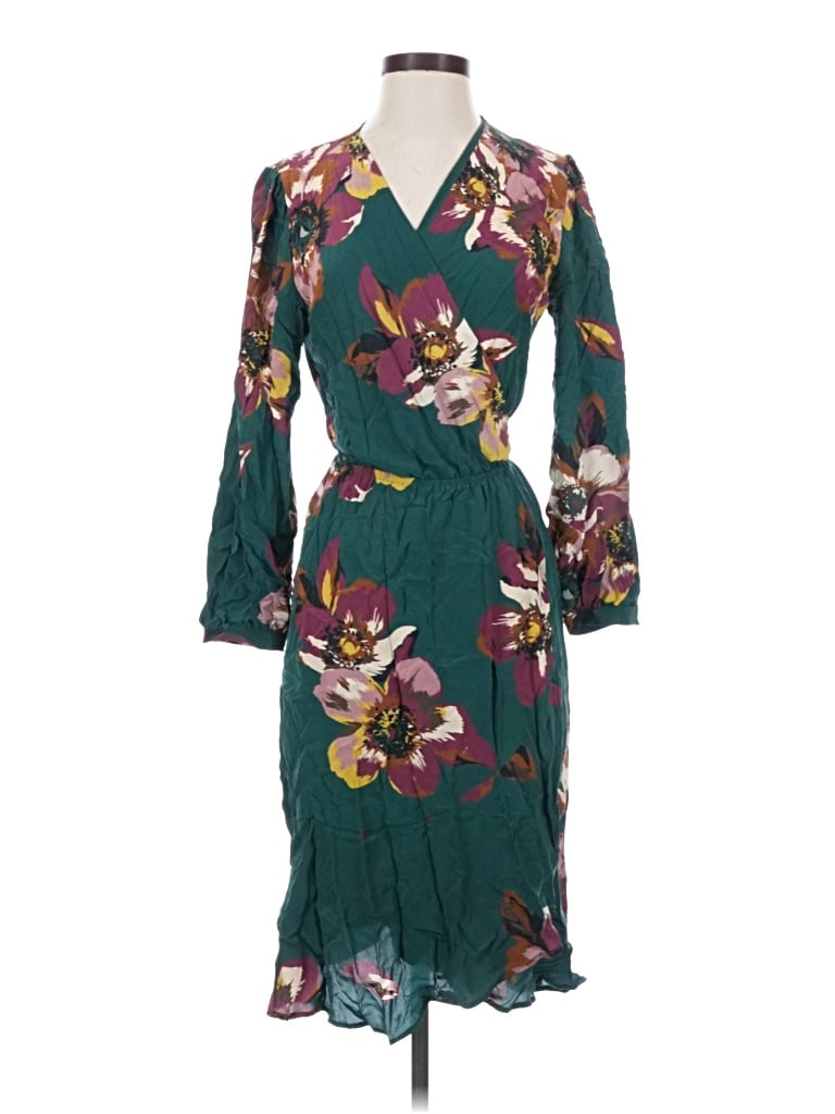 Pre-owned Amour Vert Casual Dress In Teal